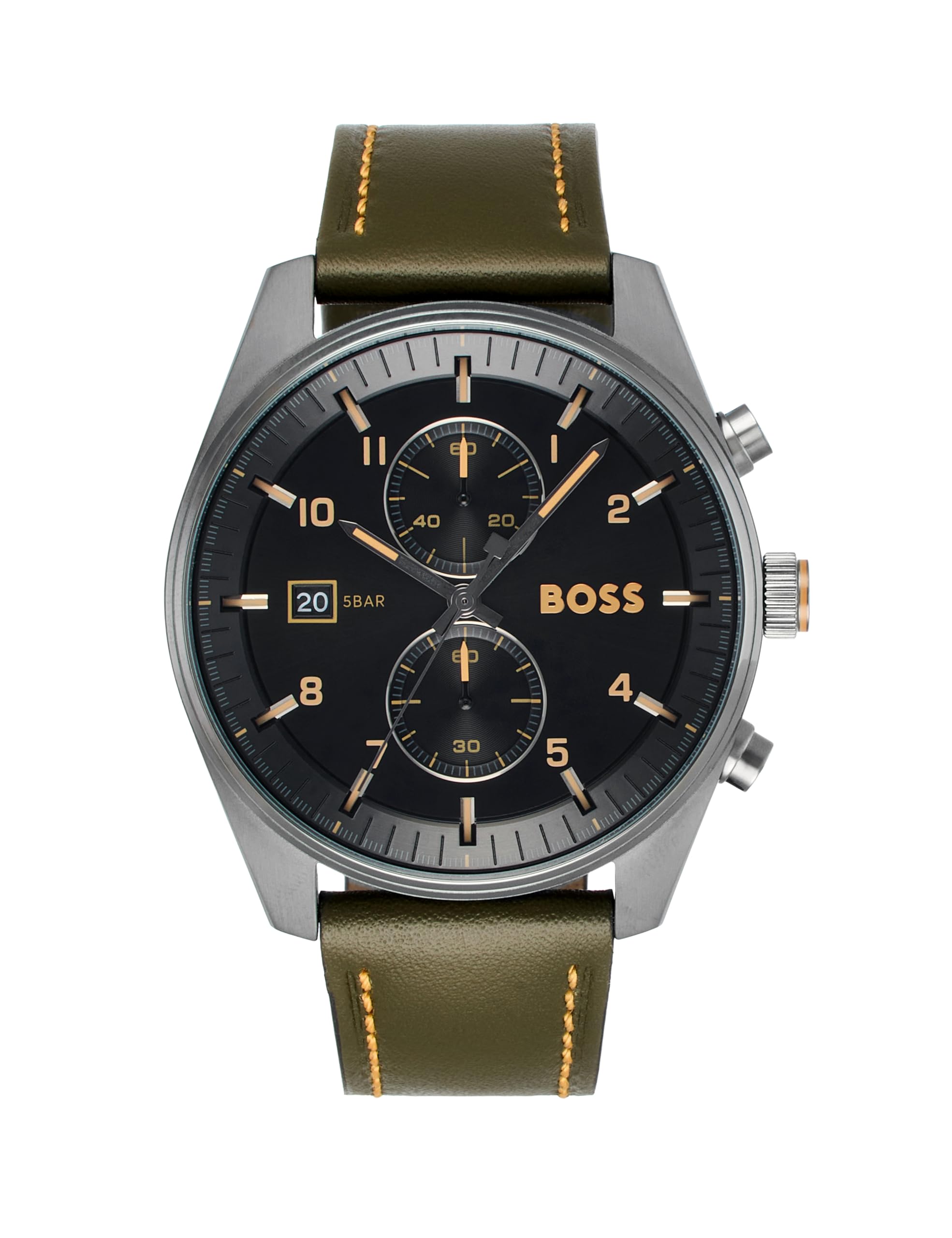 BOSS様 Buy BOSS Skytraveller Qtz Fashion Chrono Black Sunray Round Dial